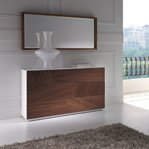 Moderne Kommode - ÁFRICA - MEGAMOBILIARIO - Holzfurnier / 3 Schubladen / weiß