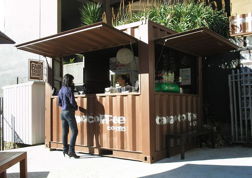 Baucontainer für Gewerbegebrauch - CARGO COFFEE - addis container - für Einzelhandel
