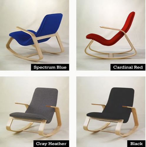 Moderner Stuhl - RAPSON ROCKER - wieler - für den Innenraum / Stoff / Wolle