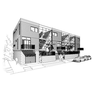 Fertigbau-Gebäude - GREENBELT TOWNHOUSE - wieler - Modul / Holz / Mischkonstruktion