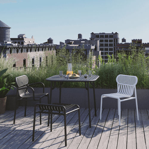 Moderner Gartenstuhl - WEEK-END - Petite Friture - für Außenbereich / für den Innenraum / Aluminium
