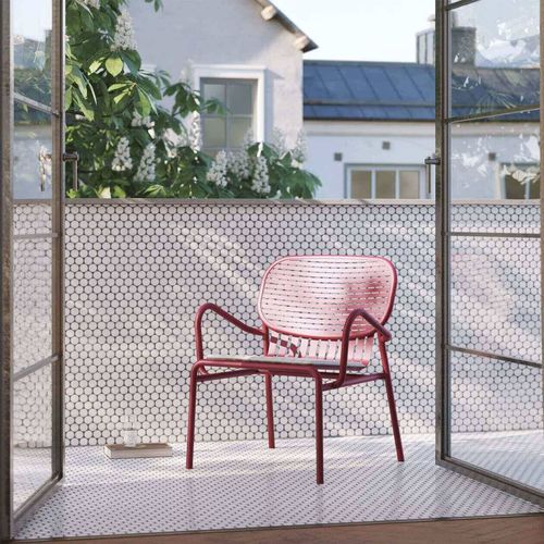 Moderner Sessel - WEEK-END - Petite Friture - Aluminium / aus lackiertem Aluminium / stapelbar