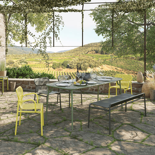 Moderner Tisch - WEEK-END - Petite Friture - aus lackiertem Aluminium / Gestell aus gestrichenem Aluminium / rechteckig