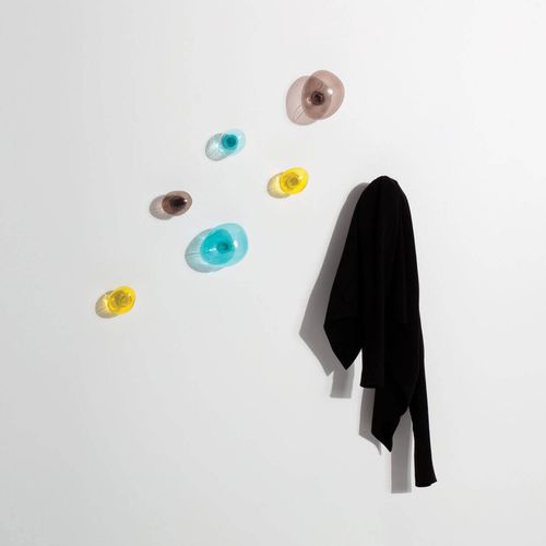 Moderner Garderobenhaken - BUBBLE - Petite Friture - Stahl / geblasenes Glas / individuell