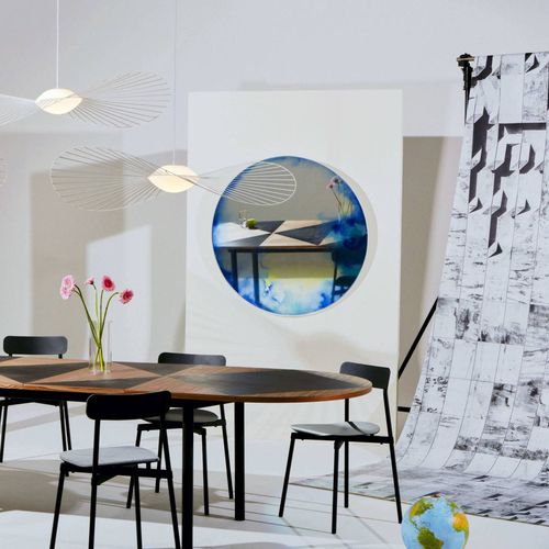 Wandmontierter Spiegel - FRANCIS - Petite Friture - modern / rund / aus lackiertem Aluminium