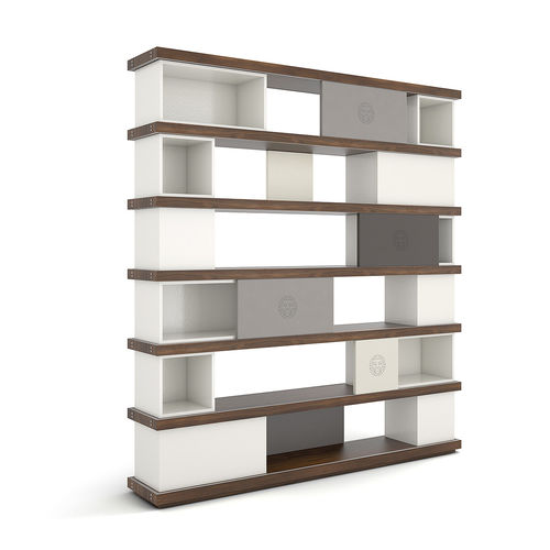 Modul-Bücherregal - DETROIT - Colección Alexandra - modern / lackiertes MDF / Holzfurnier