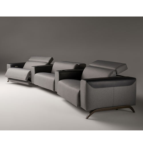 Modulsofa - ATLANTA - Colección Alexandra - halbrund / modern / Stoff