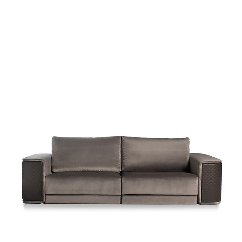 Modernes Sofa - MASTER - Colección Alexandra - Stoff / Leder / mit Armlehnen