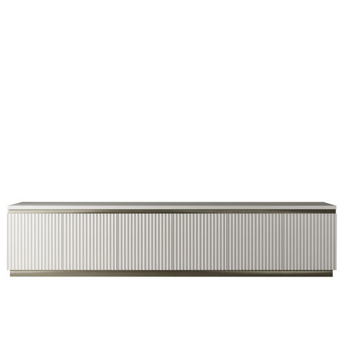 Modernes Fernsehmöbel - MERCURY - Colección Alexandra - mit integriertem Stauraum / Holz / grau