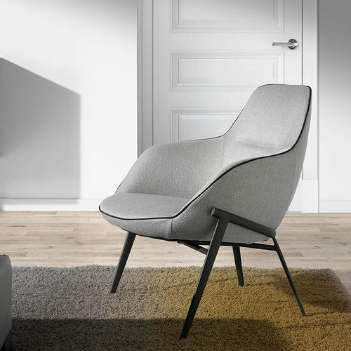 Moderner Sessel - 5065  - Angel Cerdá - Stoff / aus lackiertem Stahl / Polster