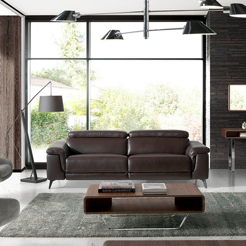 Modernes Sofa - 6051 - Angel Cerdá - Leder / Kuhfell / mit Kopfstütze