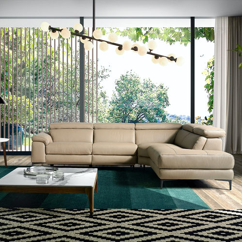 Ecksofa - 6043 - Angel Cerdá - modern / Leder / Kuhfell