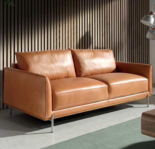 Modernes Sofa - 6130 - Angel Cerdá - für Wohnzimmer / Kuhfell / braun