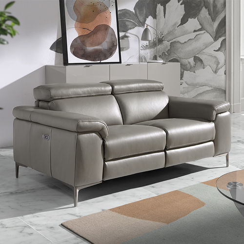 Modernes Sofa - 6121 - Angel Cerdá - für Wohnzimmer / Leder / mit Armlehnen