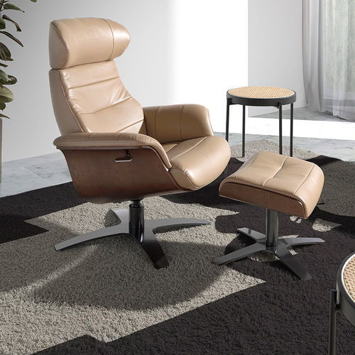Moderner Sessel - 5087 - Angel Cerdá - Leder / Kuhfell / Stahl