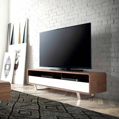 Modernes Fernsehmöbel - 3046 - Angel Cerdá - mit Schubladen / mit Halterung für DVD-Player / Nussbaum