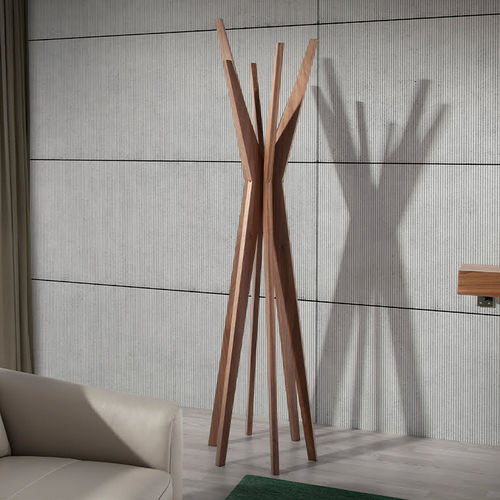 Bodenstehender Garderobenständer - 3238 - Angel Cerdá - modern / Nussbaum