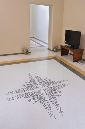 Terrazzo-Fliesen - CA1 - grandinetti srl - poliert / für den Innenraum / bodenstehend