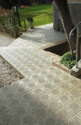 Zementfliesen - grandinetti srl - Relief / matt / für Außenbereich