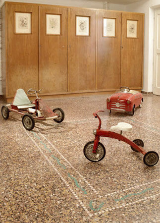 Terrazzo-Fliesen - GRA VENEZIANA - grandinetti srl - poliert / für den Innenraum / bodenstehend