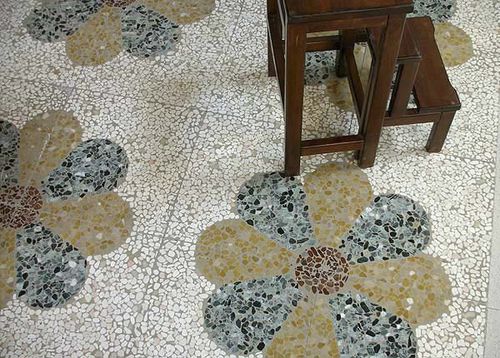 Terrazzo-Fliesen - ROMANORUM OPUS MUSIVUM - grandinetti srl - matt / für den Innenraum / bodenstehend