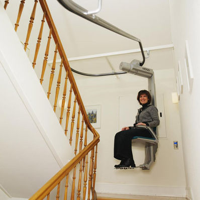Treppenlift für den Innenraum - DOMINO SL-50 - Extrema - motorisiert / drehbar