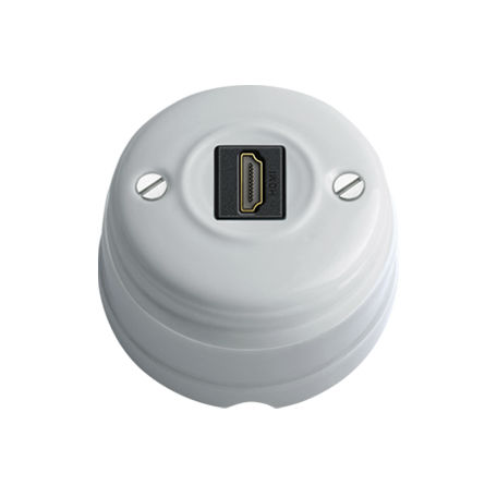 Unterputz USB & HDMI Steckdose, Anthrazit – Für CANDELA Serie, 71x71mm, Kunststoff