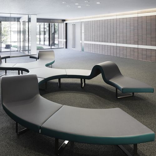 Modulare Polsterbank - LONGWAY - SEGIS - modern / Stoff / Leder