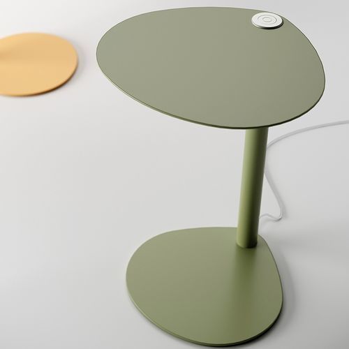 Moderner Beistelltisch - EASY BOY SMART - SEGIS - Metall / Gestell aus Metall / oval