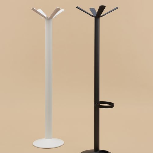 Bodenstehender Garderobenständer - ELLIPSE  - SEGIS - wandmontiert / modern / Aluminium