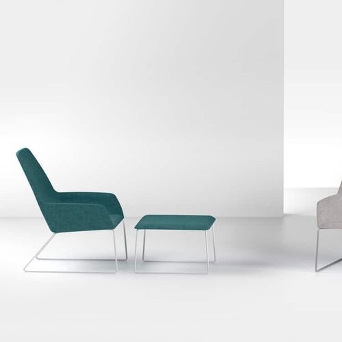 Ottomane / minimalistisches Design - Sloop 70 - SEGIS - Metall / Stoff / Polyurethanschaum