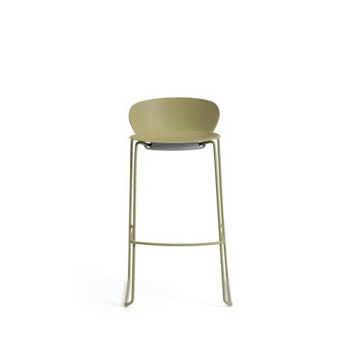 Design-Barhocker - Plose - SEGIS - Stahl / Gestell aus Metall / mit Kufengestell