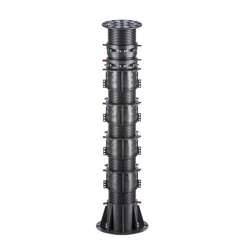 Polypropylen-Terrassenpfosten - BC-SERIES BC-11 - 672 - 965 mm - Buzon Pedestal International - für Terrasse / regelbar / für Terrassendielen