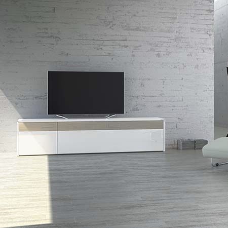 Modernes Fernsehmöbel - S1 MK-1 - Handelsagentur Lars Schnepel UG - lowboard / Holz / Stoff
