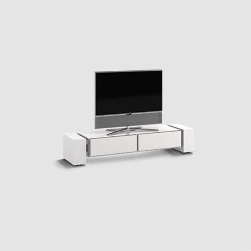Modernes Fernsehmöbel - X-Lowboard 1400 closed - Handelsagentur Lars Schnepel UG - mit Schubladen / Holz / weiß