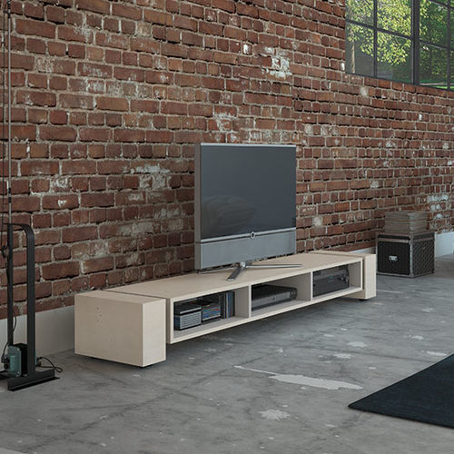 Modernes Fernsehmöbel - X-Lowboard 1900 open - Handelsagentur Lars Schnepel UG - lowboard / mit unsichtbaren Rollen / mit integriertem Stauraum