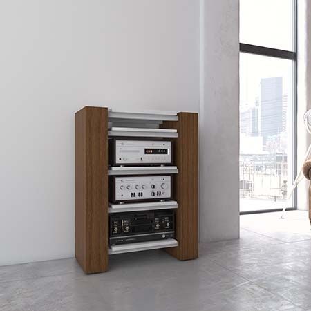 Moderner Hi-Fi Schrank - X-LINIE RACK XL - Handelsagentur Lars Schnepel UG - Holz / mit Regal