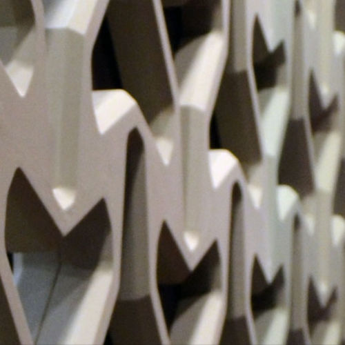 Verkleidungs-Dekorplatte - ARABESQUE - 3D surface - wandmontiert / für Innenausbau / Fasermörtel