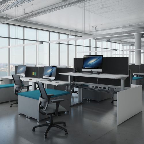 Schreibtisch für Open Space - ALOFT - AIS  - modern / Laminat / mit Stauraum