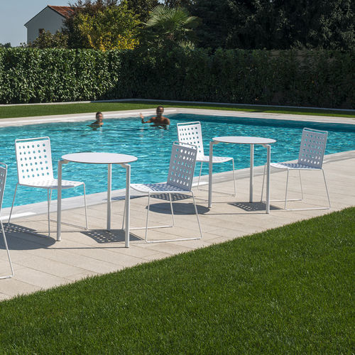 Moderner Stuhl - BUSY - URBANTIME - für Garten / für Poolrand / Aluminium