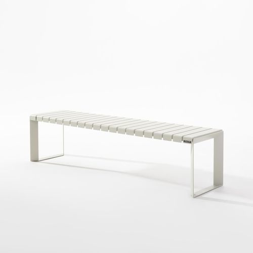 Aluminium-Bank - LINEAR FLAT .080 - URBANTIME - modular / für Privatgebrauch / für Außenbereich