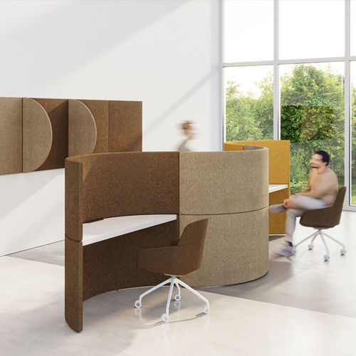 Schreibtisch für Open Space - SILO - FAMO - bodenstehend / für 2 Personen / modern