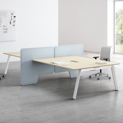 Schreibtisch für Open Space - ECO - FAMO - bodenstehend / für 2 Personen / modern