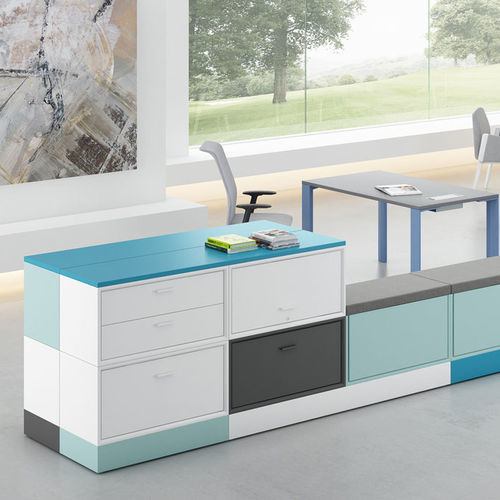 Hohes Sideboard - GBOX - FAMO - Eck / modern / Holz