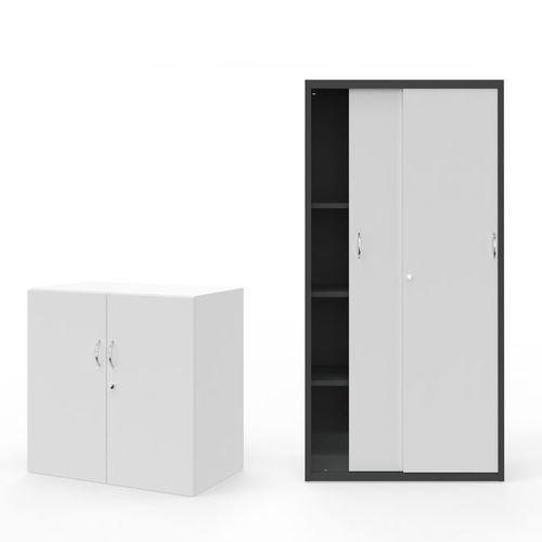 Niedriger Aktenschrank - FAMO - hoch / Metall / Aluminium