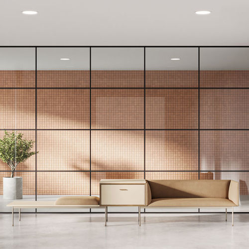 Modernes Sofa - GBOX SENSES - FAMO - Holz / Stahl / braun