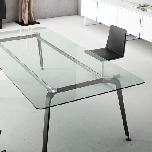 Chefschreibtisch - XF - FAMO - bodenstehend / modern / Glas