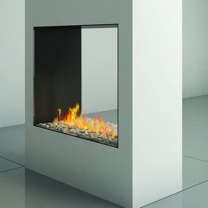 Gaskamin - CLEAR 75X65 - Ortal USA - Einbau / doppelseitig / geschlossene Feuerstelle
