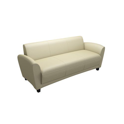 Modernes Sofa - SANTA CRUZ - Safco - Leder / beige / weiß