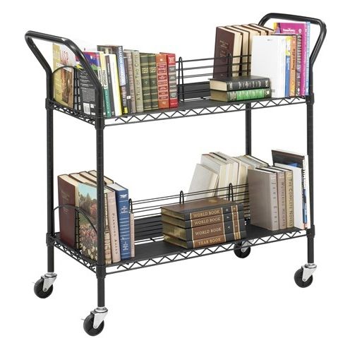 Bücherwagen - 5333BL - Safco - für Gewerbegebrauch / Büro / Stahl